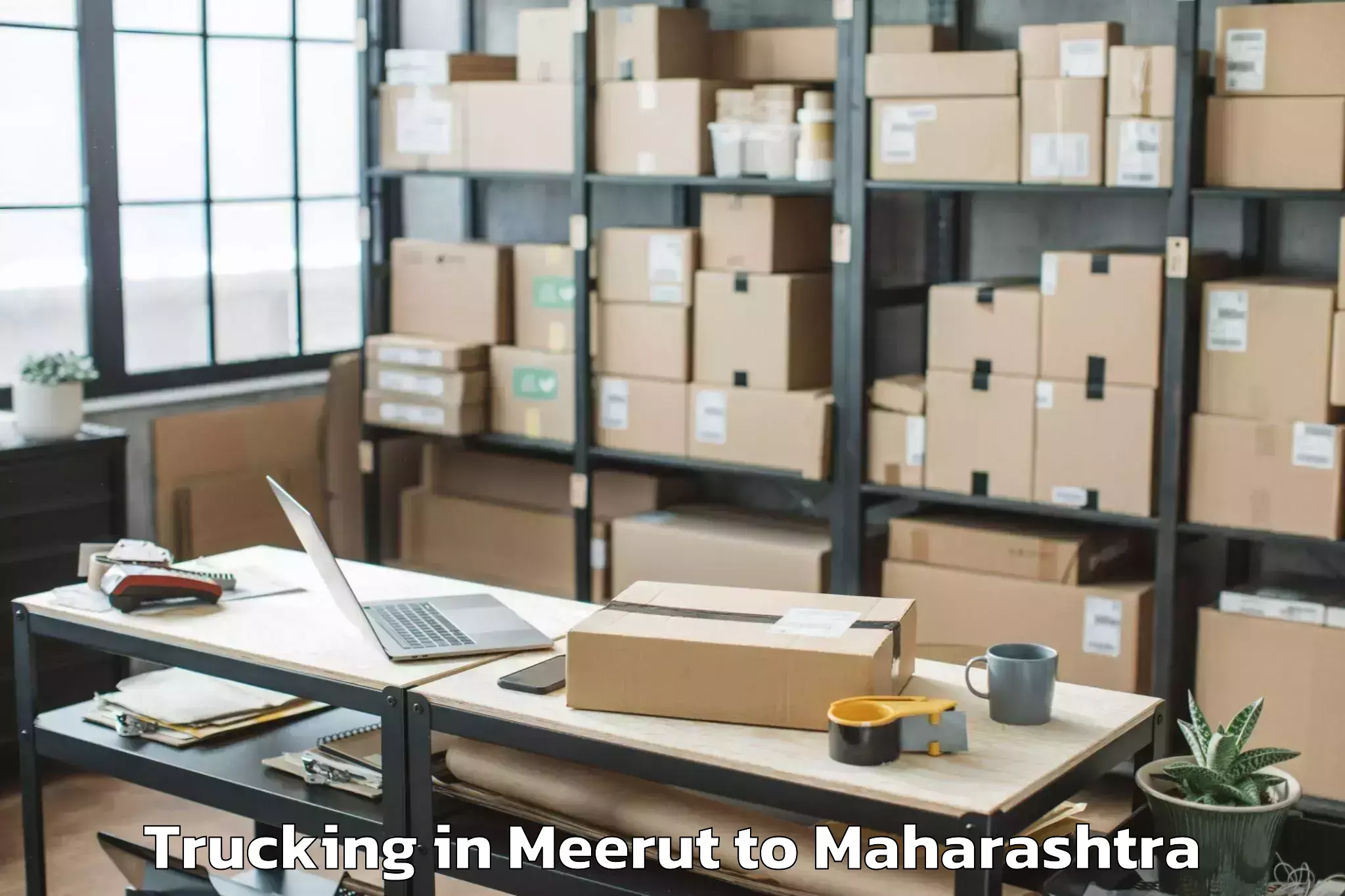 Easy Meerut to Sangola Trucking Booking